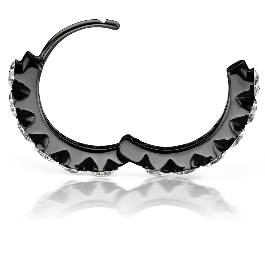Invisible Set Large Diamond Eternity Hoop Earring - Image 80