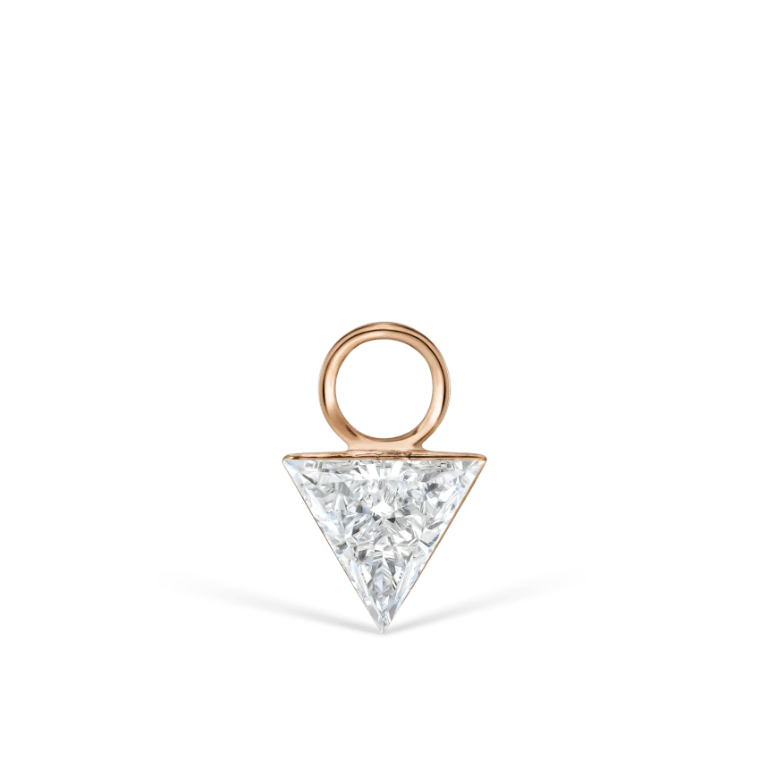 Invisible Set Triangle Diamond Charm - Image 12