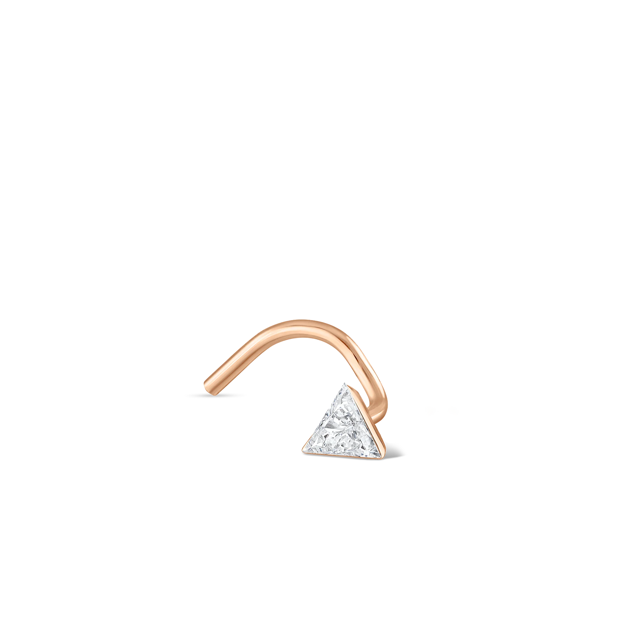 Invisible Set Triangle Diamond Nostril Screw - Image 2