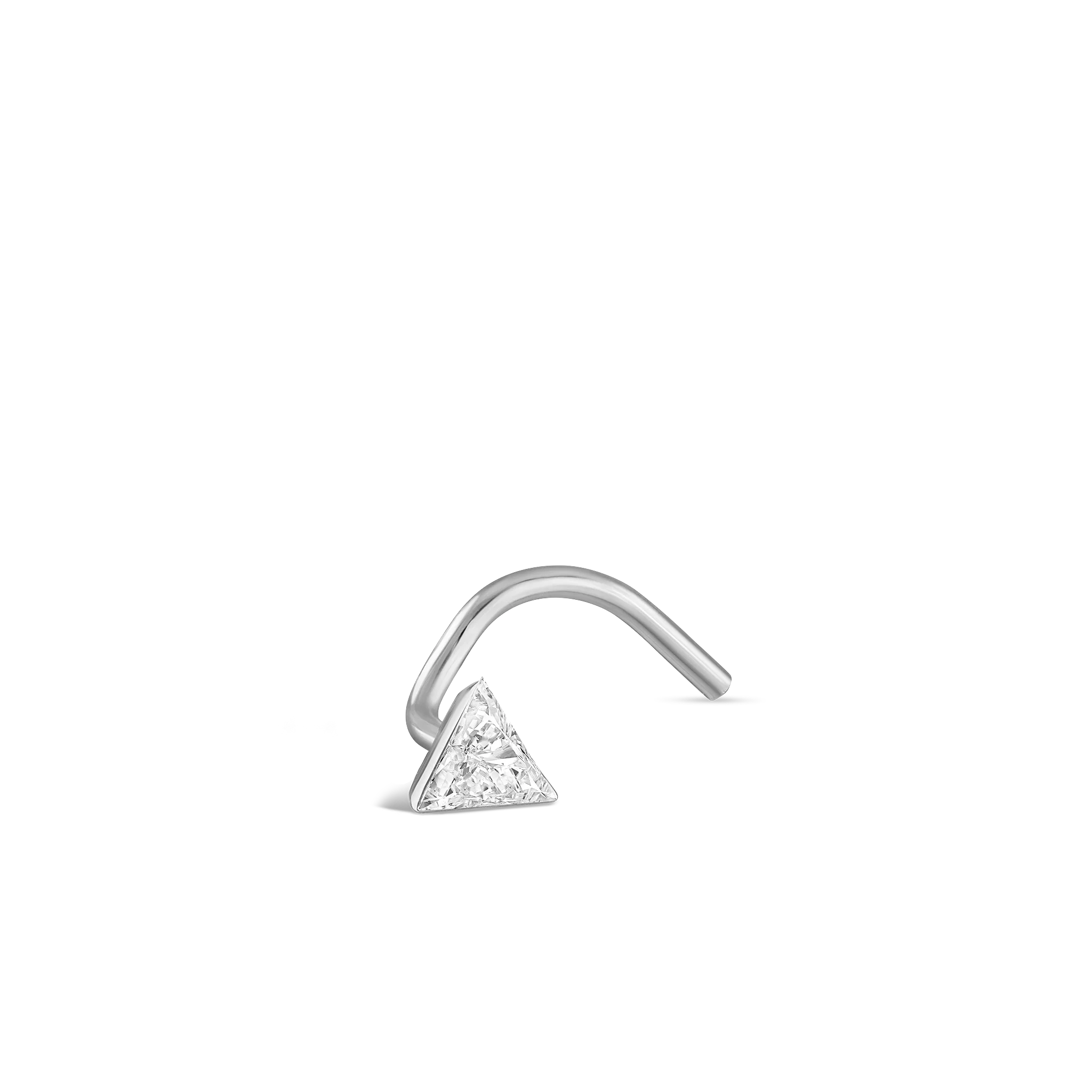 Invisible Set Triangle Diamond Nostril Screw - Image 4
