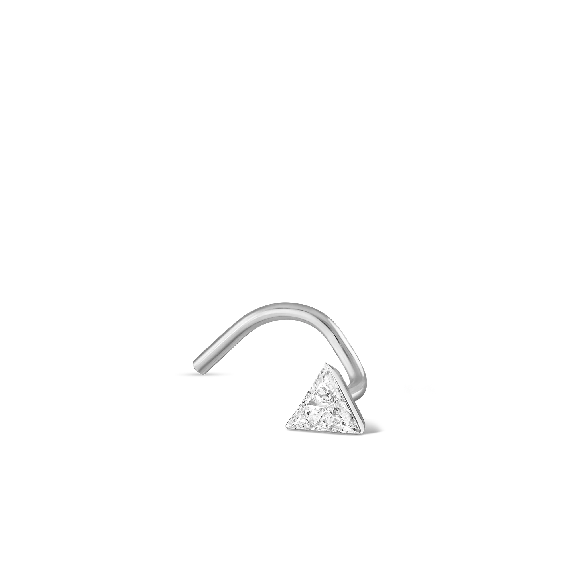 Invisible Set Triangle Diamond Nostril Screw - Image 5