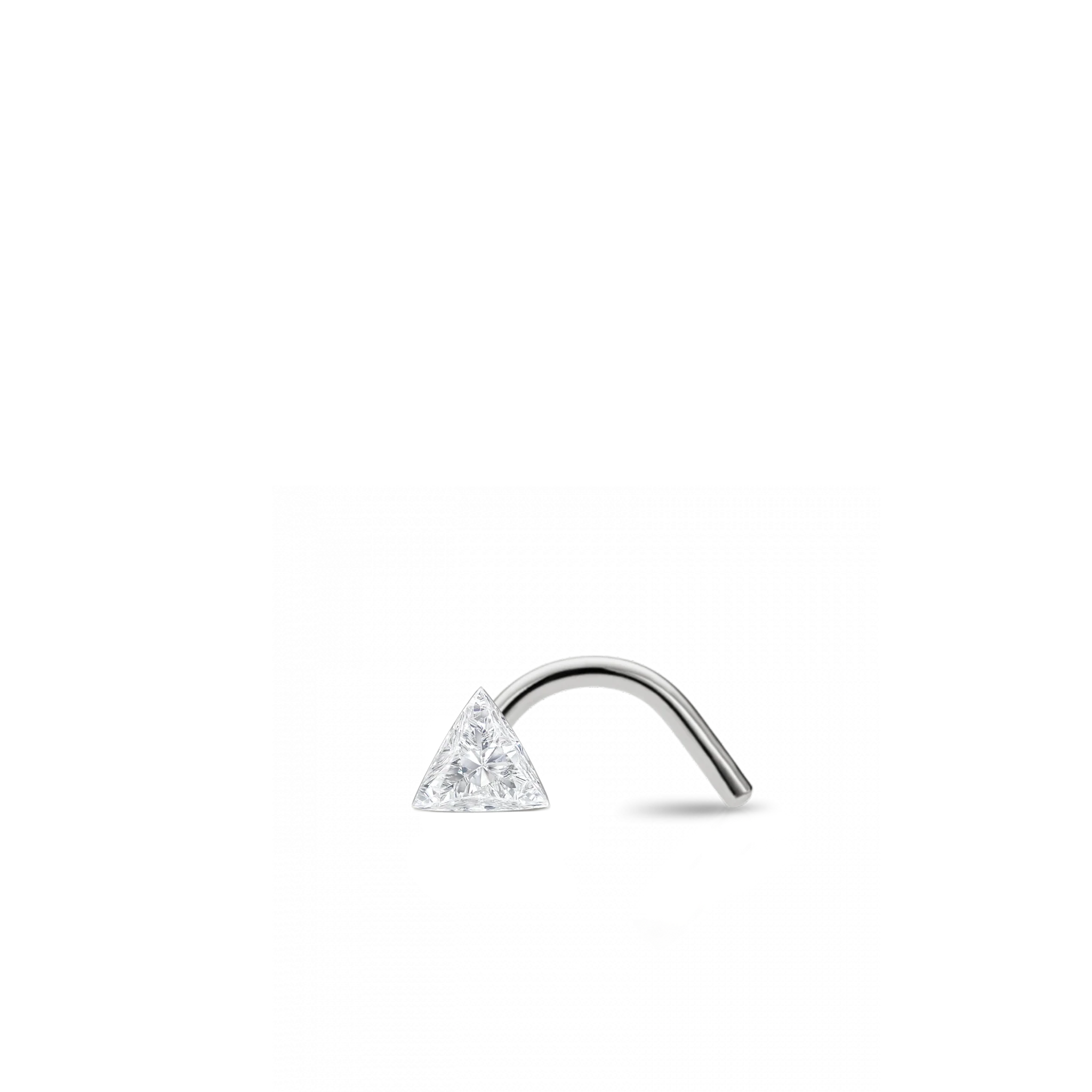 Invisible Set Triangle Diamond Nostril Screw - Image 6
