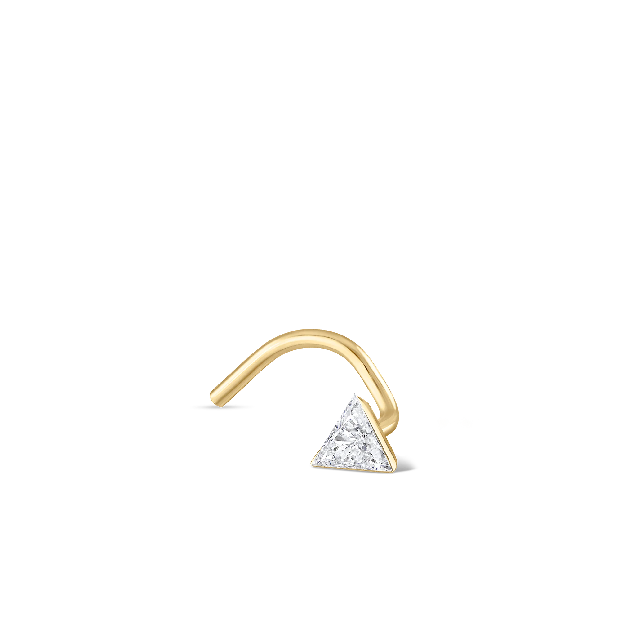 Invisible Set Triangle Diamond Nostril Screw - Image 8