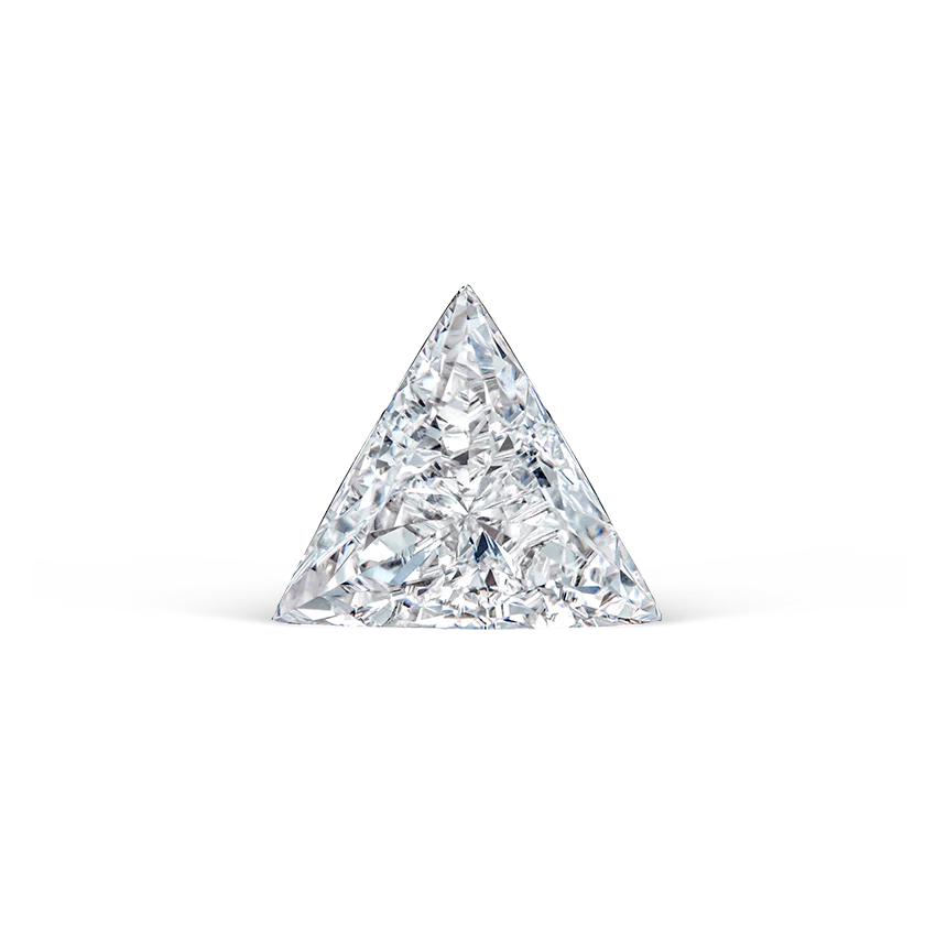Invisible Set Triangle Diamond Stud Earring - Image 12