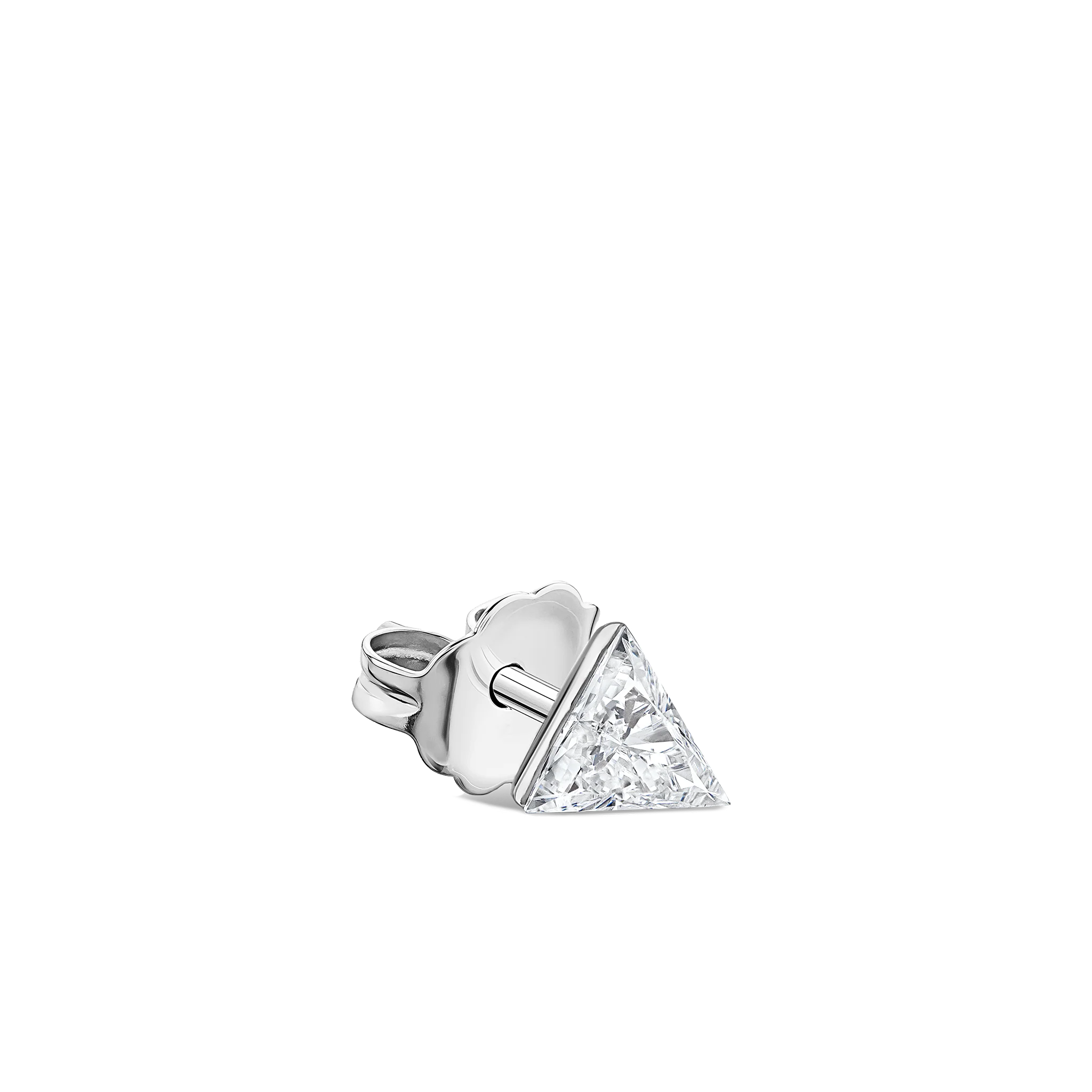 Invisible Set Triangle Diamond Stud Earring - Image 31