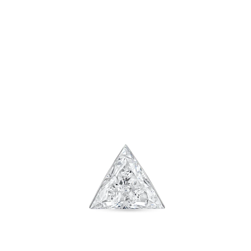 Invisible Set Triangle Diamond Stud Earring - Image 4
