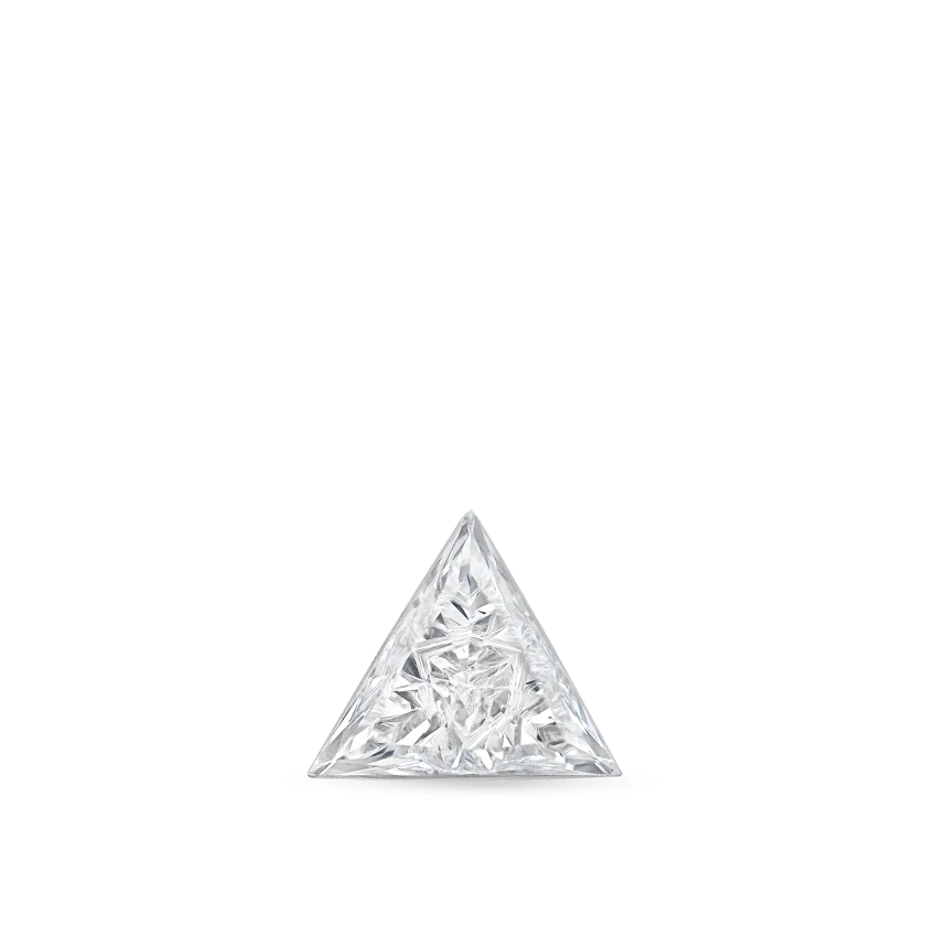 Invisible Set Triangle Diamond Stud Earring - Image 9