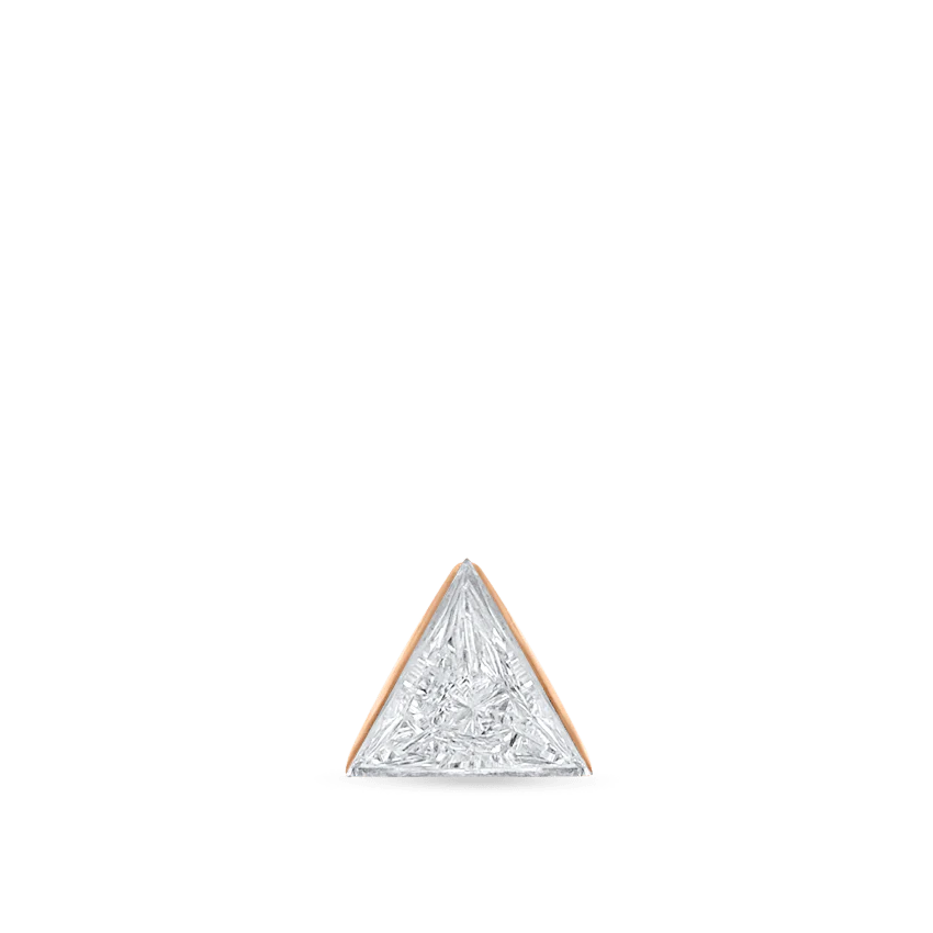 Invisible Set Triangle Diamond Threaded Stud Earring - Image 68
