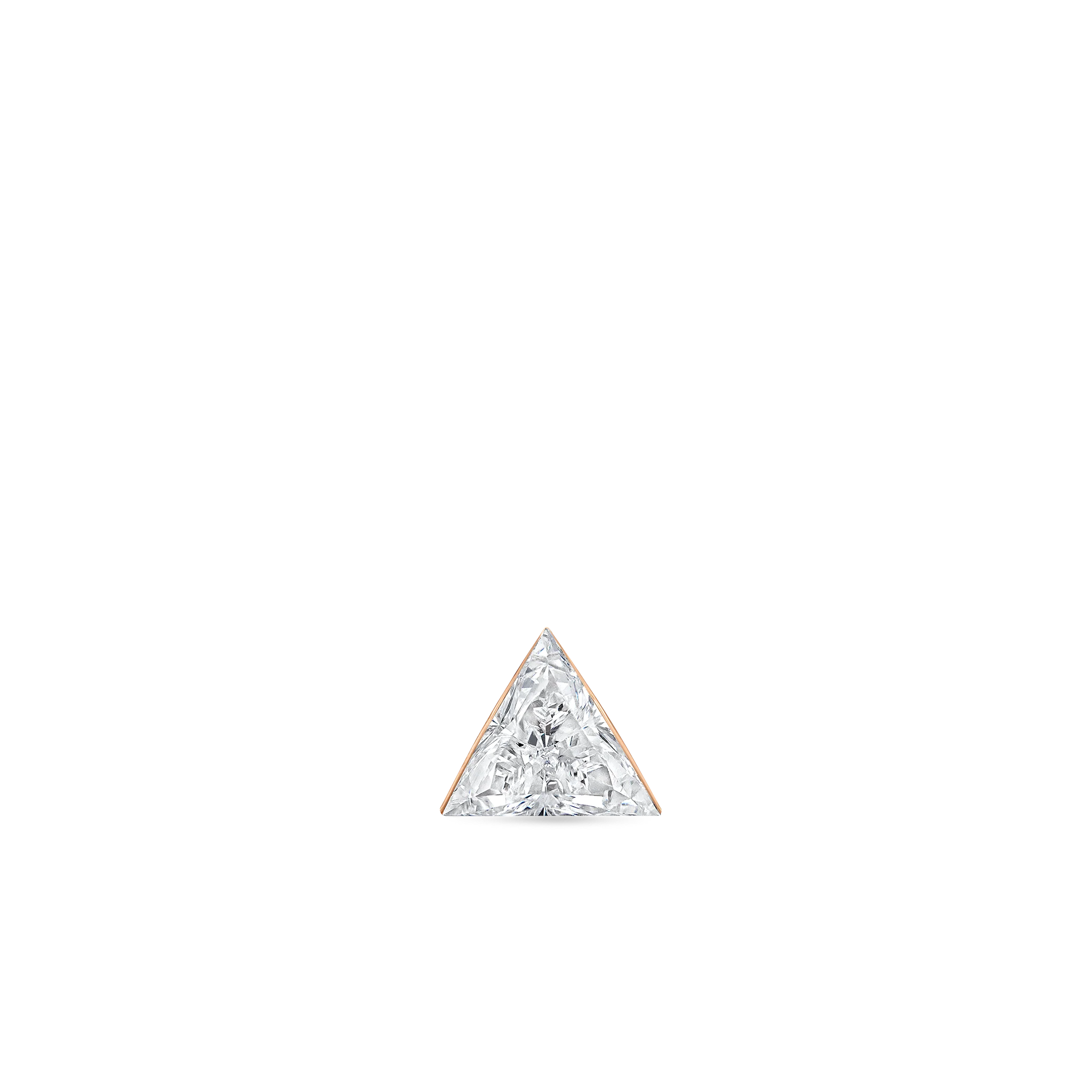 Invisible Set Triangle Diamond Threaded Stud Earring - Image 90