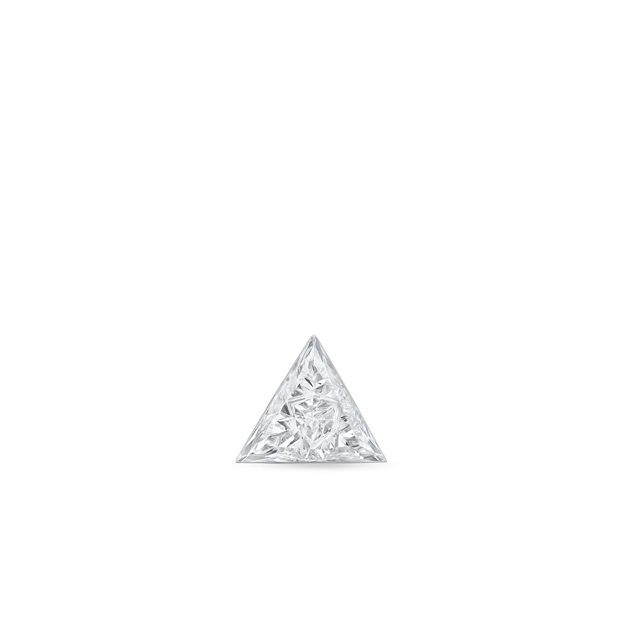 Invisible Set Triangle Diamond Threaded Stud Earring - Image 94