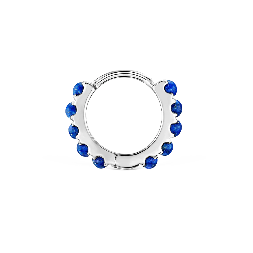 Lapis Eternity Hoop Earring - Image 3