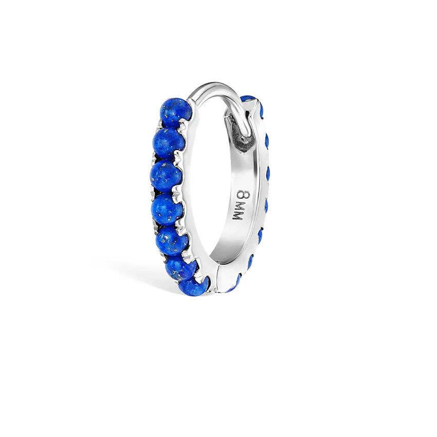 Lapis Eternity Hoop Earring - Image 5