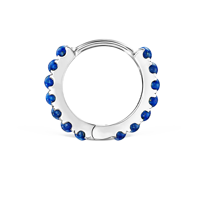 Lapis Eternity Hoop Earring - Image 6