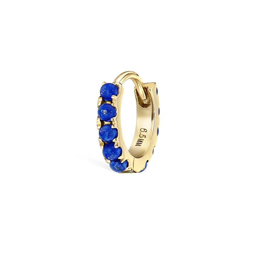 Lapis Eternity Hoop Earring - Image 8