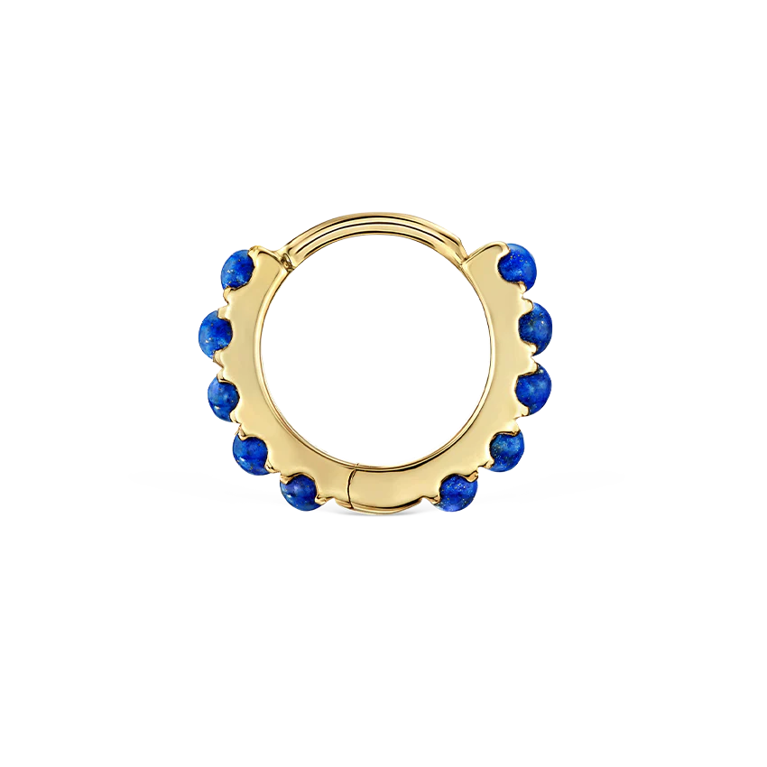 Lapis Eternity Hoop Earring - Image 9