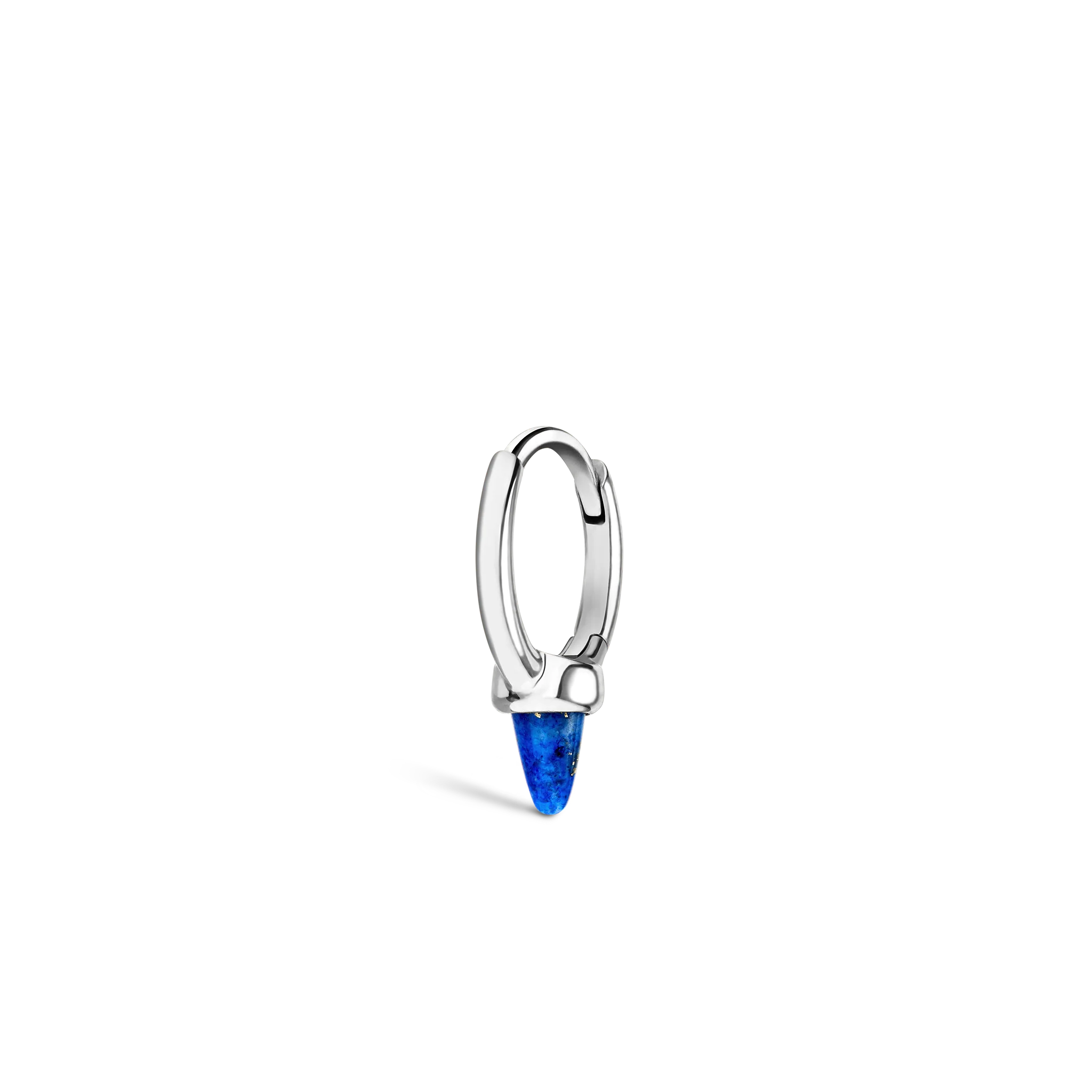 Lapis Single Short Spike Non-Rotating Earring (Non-Rotating) - Image 15