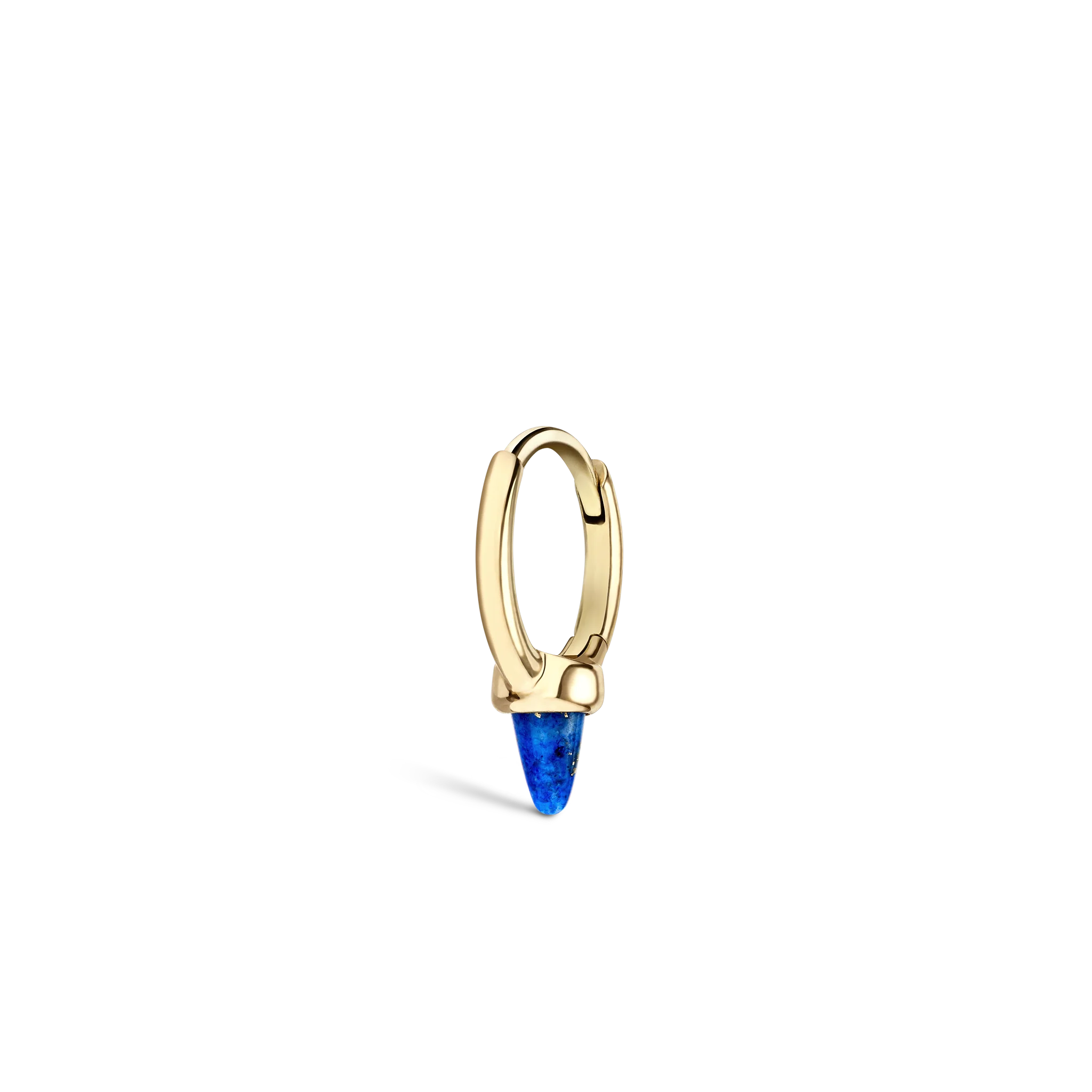Lapis Single Short Spike Non-Rotating Earring (Non-Rotating) - Image 16
