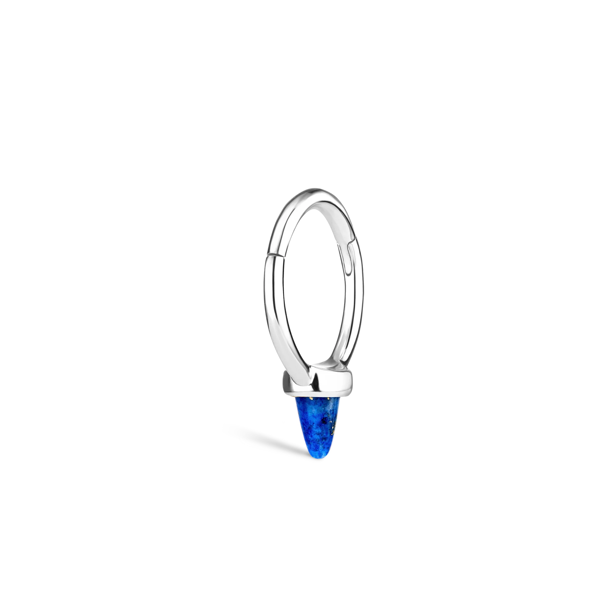Lapis Single Short Spike Non-Rotating Earring (Non-Rotating) - Image 17