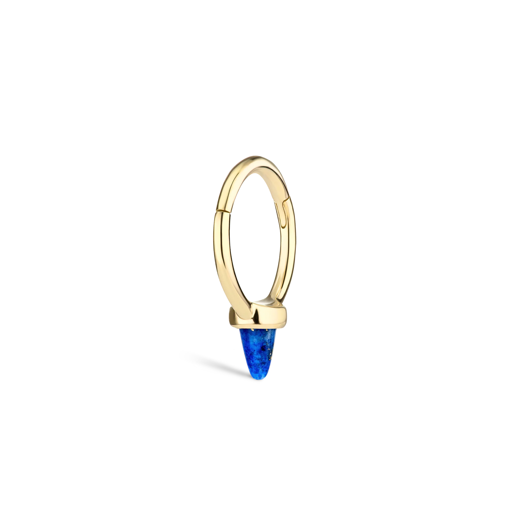 Lapis Single Short Spike Non-Rotating Earring (Non-Rotating) - Image 18