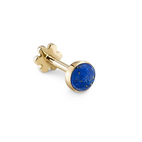 Lapis Threaded Stud Earring - Image 6