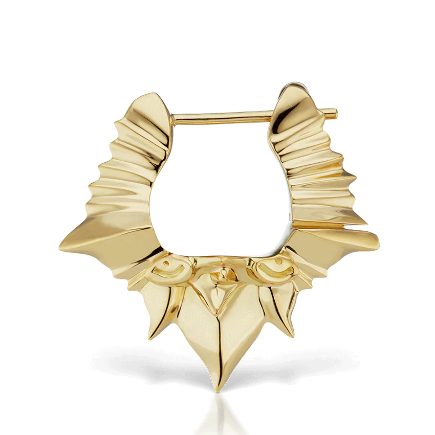 Large Javanese Spike Hoop Earring - Image 7