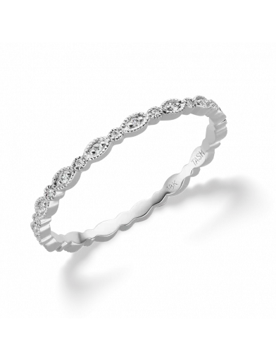 Marquise Diamond Micropavé Finger Ring - Image 4