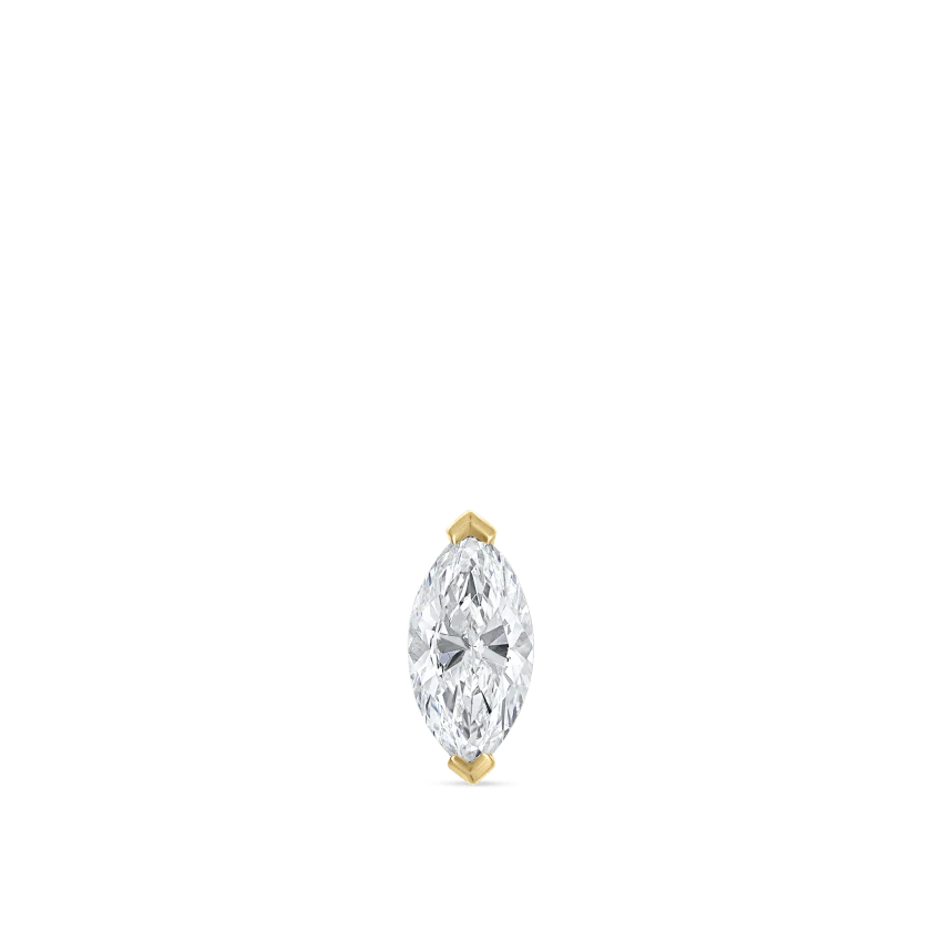 Marquise Diamond Stud Earring - Image 19