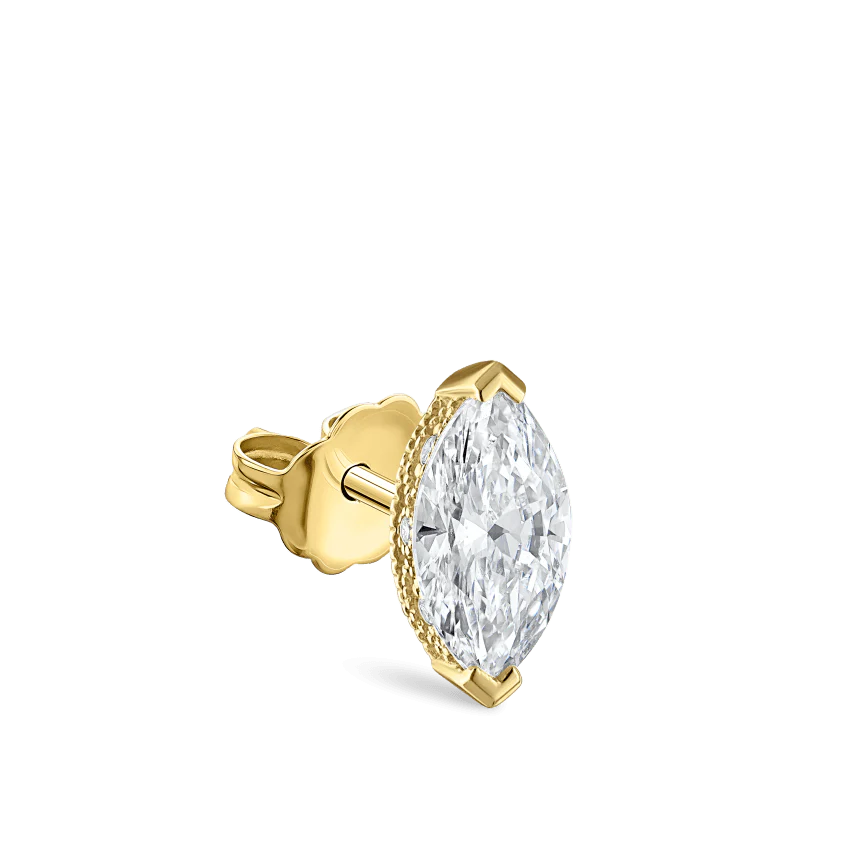 Marquise Diamond Stud Earring - Image 27