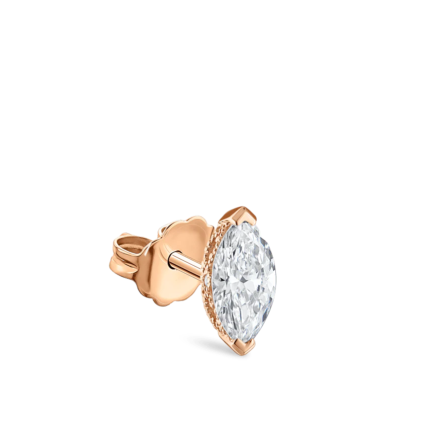 Marquise Diamond Stud Earring - Image 36