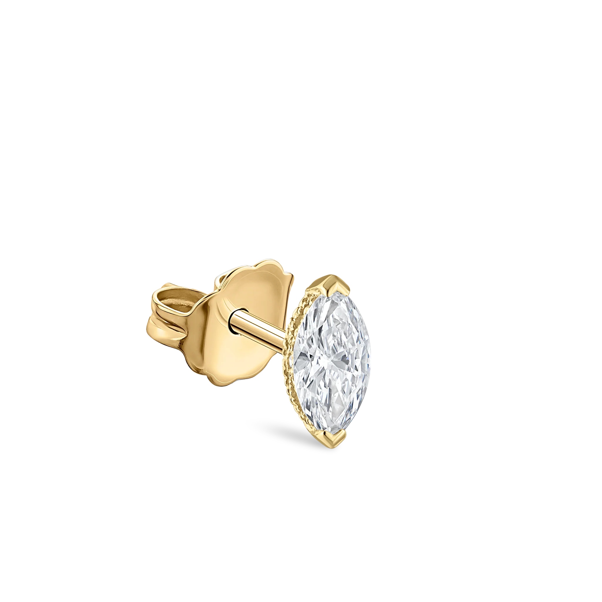 Marquise Diamond Stud Earring - Image 49