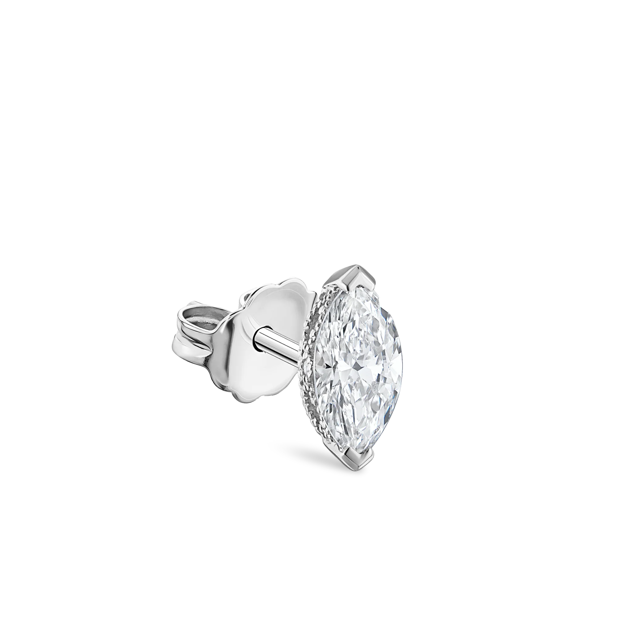 Marquise Diamond Stud Earring - Image 51
