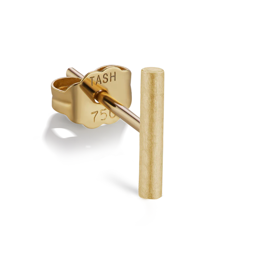 Matte Round Bar Stud Earring - Image 6