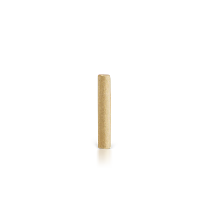 Matte Round Bar Stud Earring - Image 8