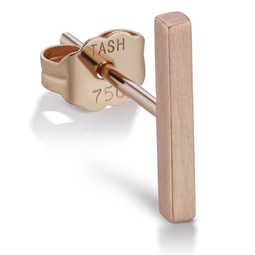 Matte Square Bar Stud Earring - Image 13