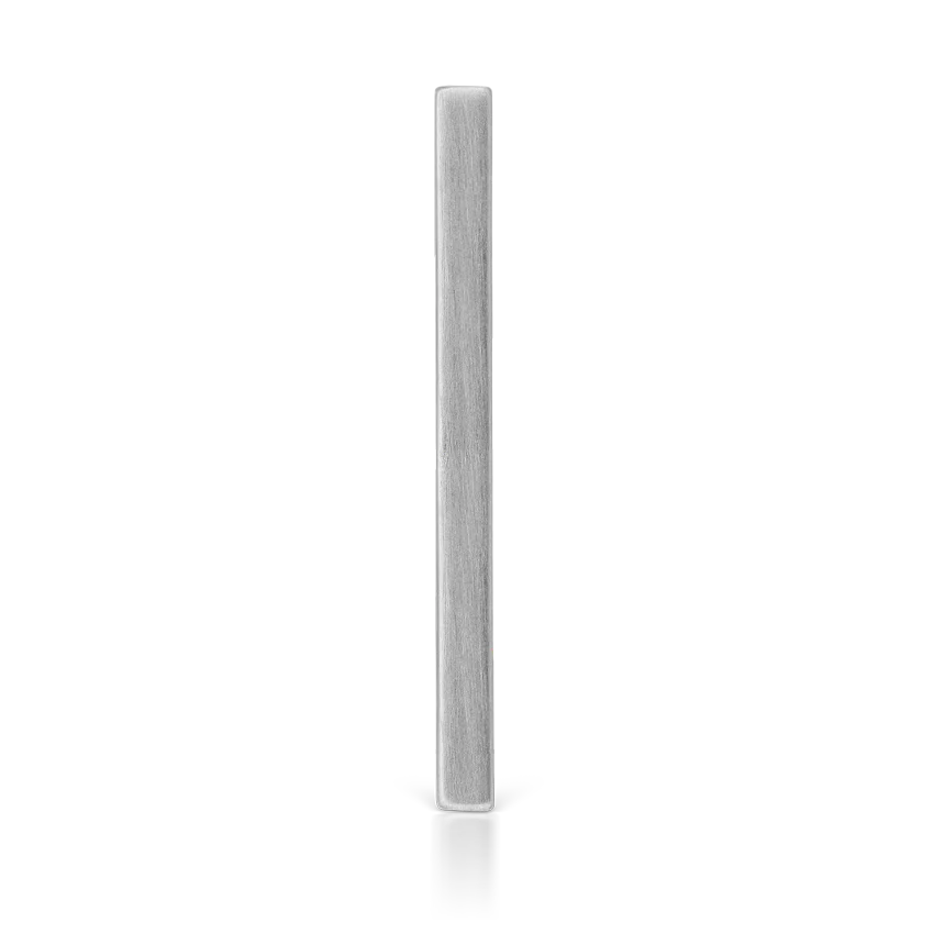 Matte Square Bar Stud Earring - Image 6