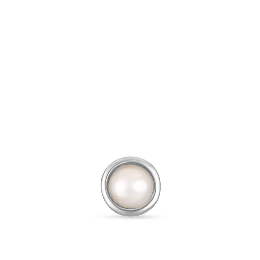 Natural Pearl Threaded Stud Earring - Image 6