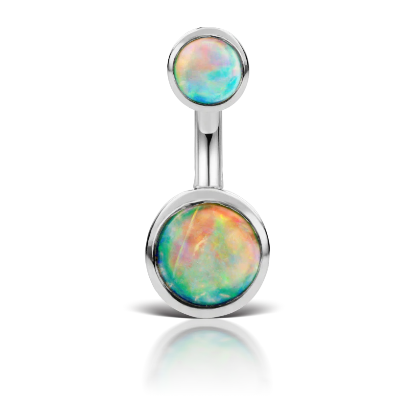 Opal Cup Solitaire Barbell - Image 5
