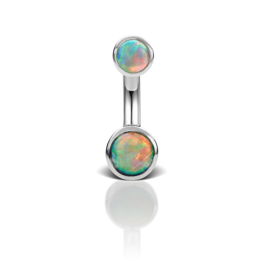 Opal Cup Solitaire Barbell - Image 7