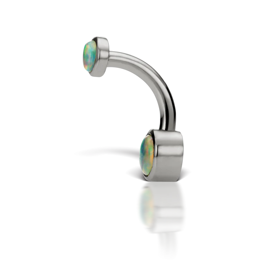 Opal Cup Solitaire Barbell - Image 8