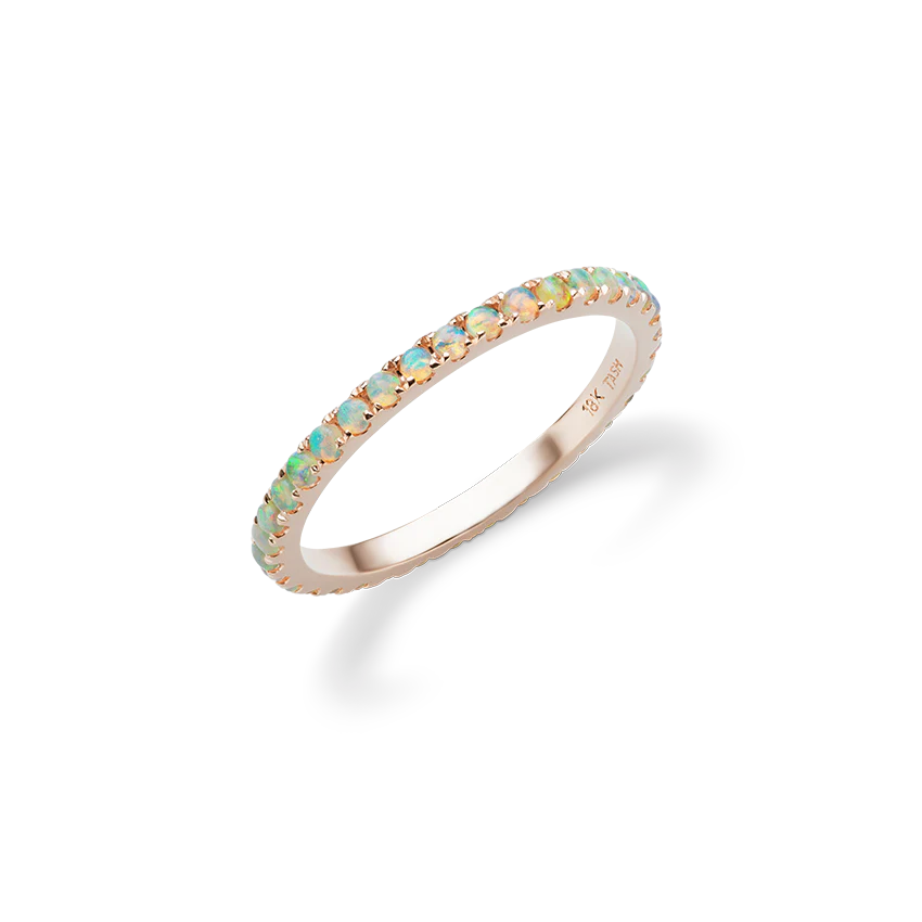 Opal Eternity Finger Ring - Image 31