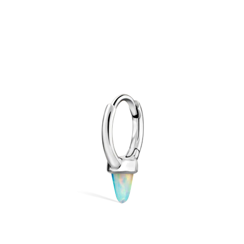 Opal Single Short Spike Hoop Earring (Non-Rotating) - Image 6