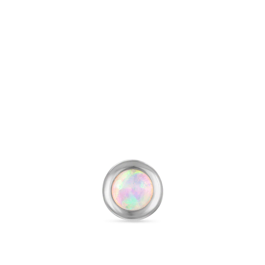 Opal Threaded Stud Earring - Image 6
