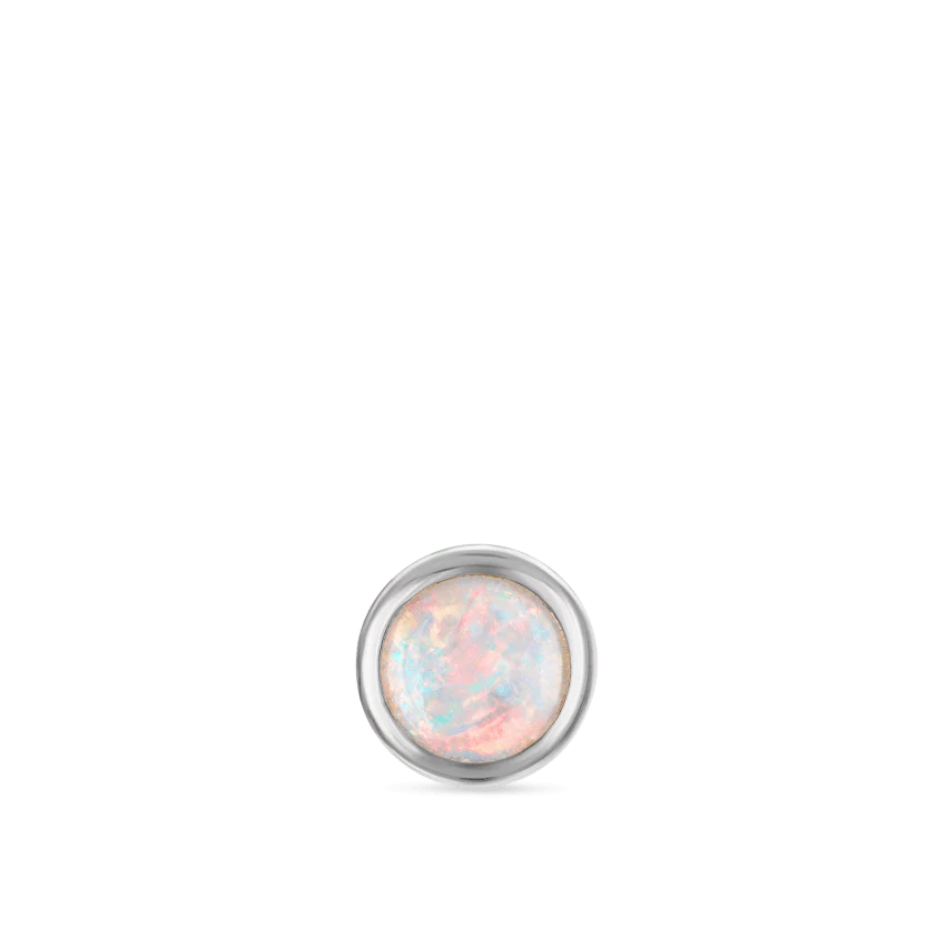 Opal Threaded Stud Earring With Titanium Backing - Image 10