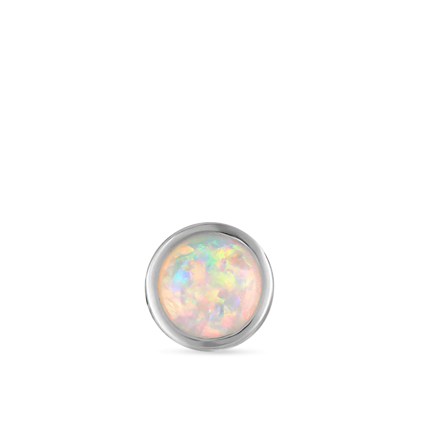 Opal Threaded Stud Earring With Titanium Backing - Image 13