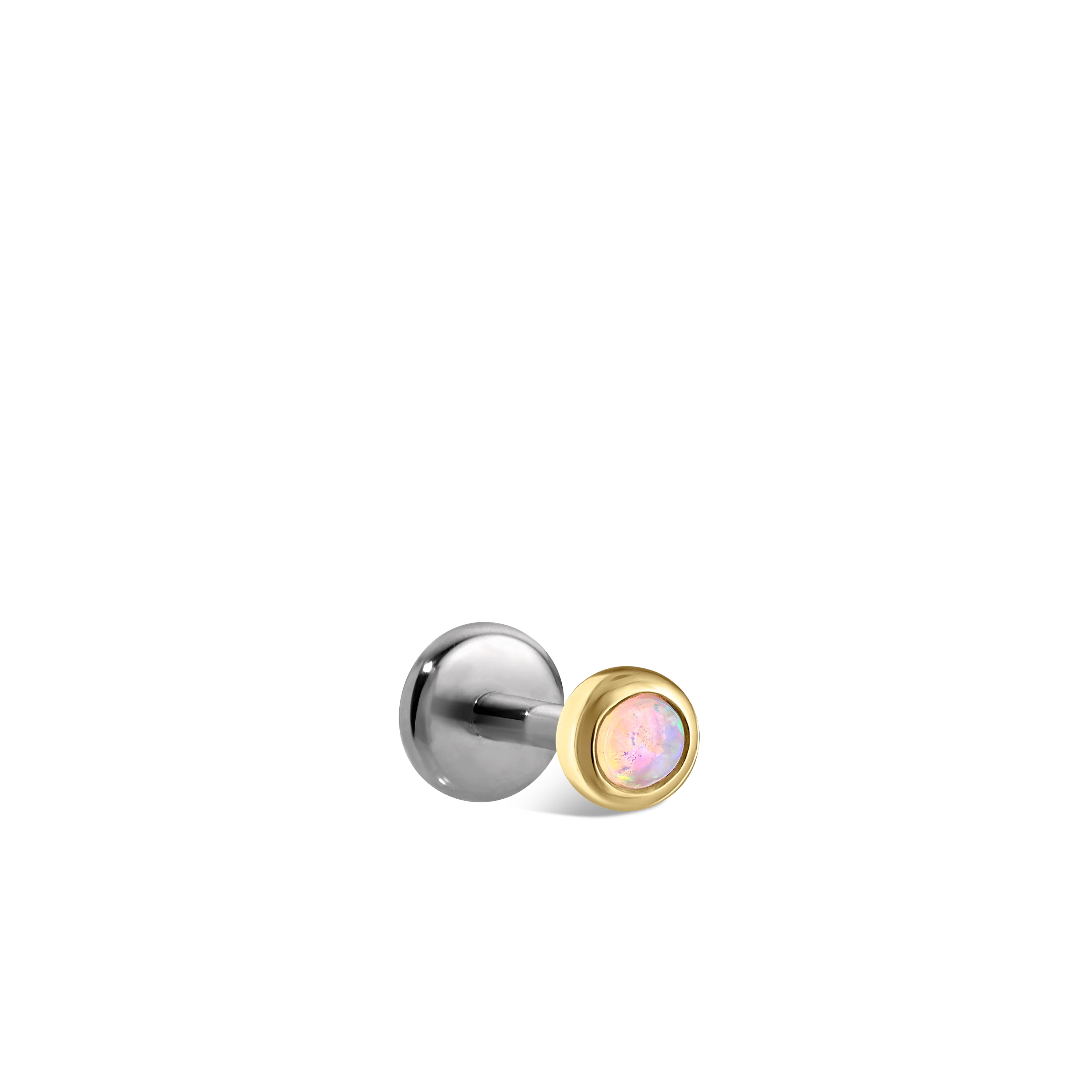 Opal Threaded Stud Earring With Titanium Backing - Image 46