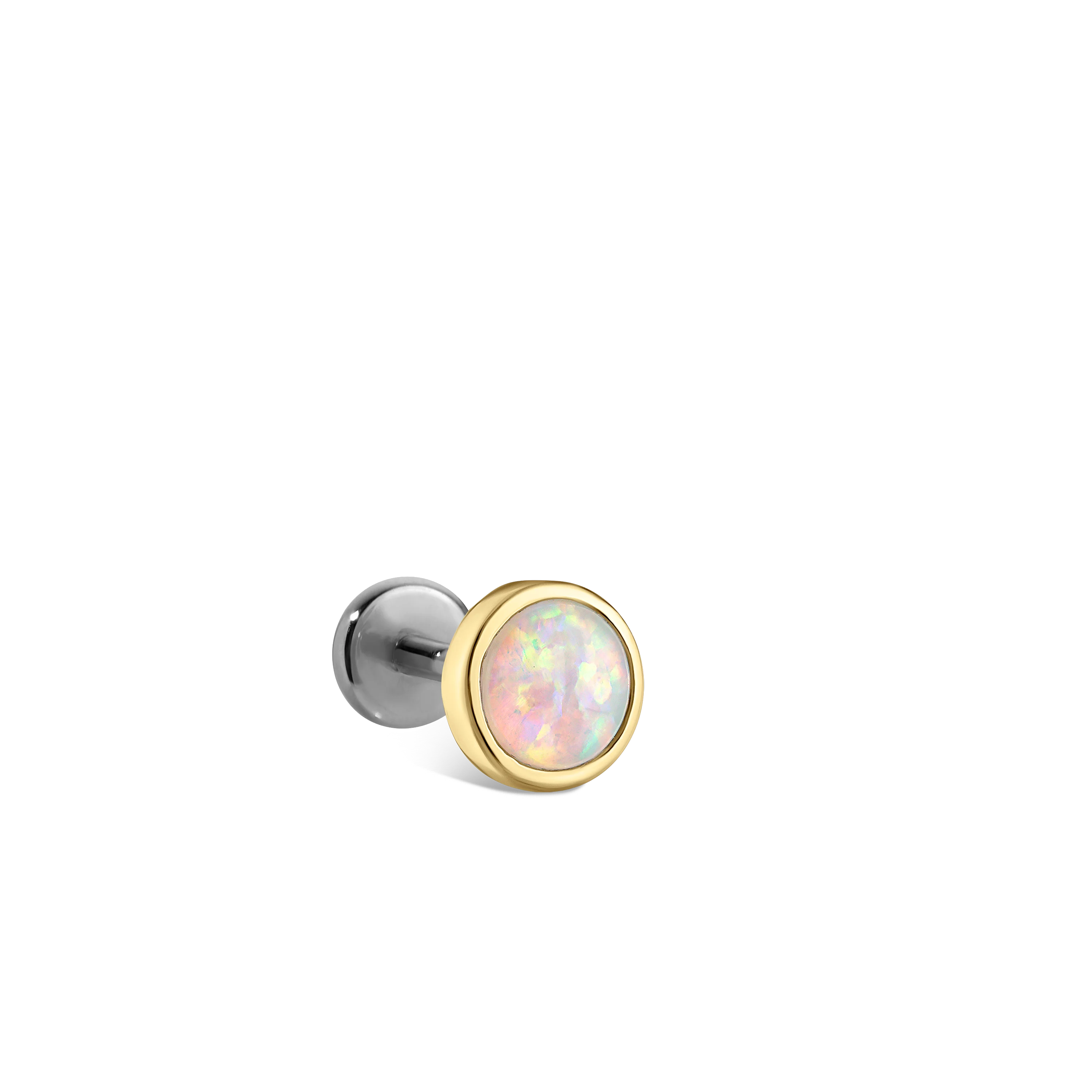 Opal Threaded Stud Earring With Titanium Backing - Image 49