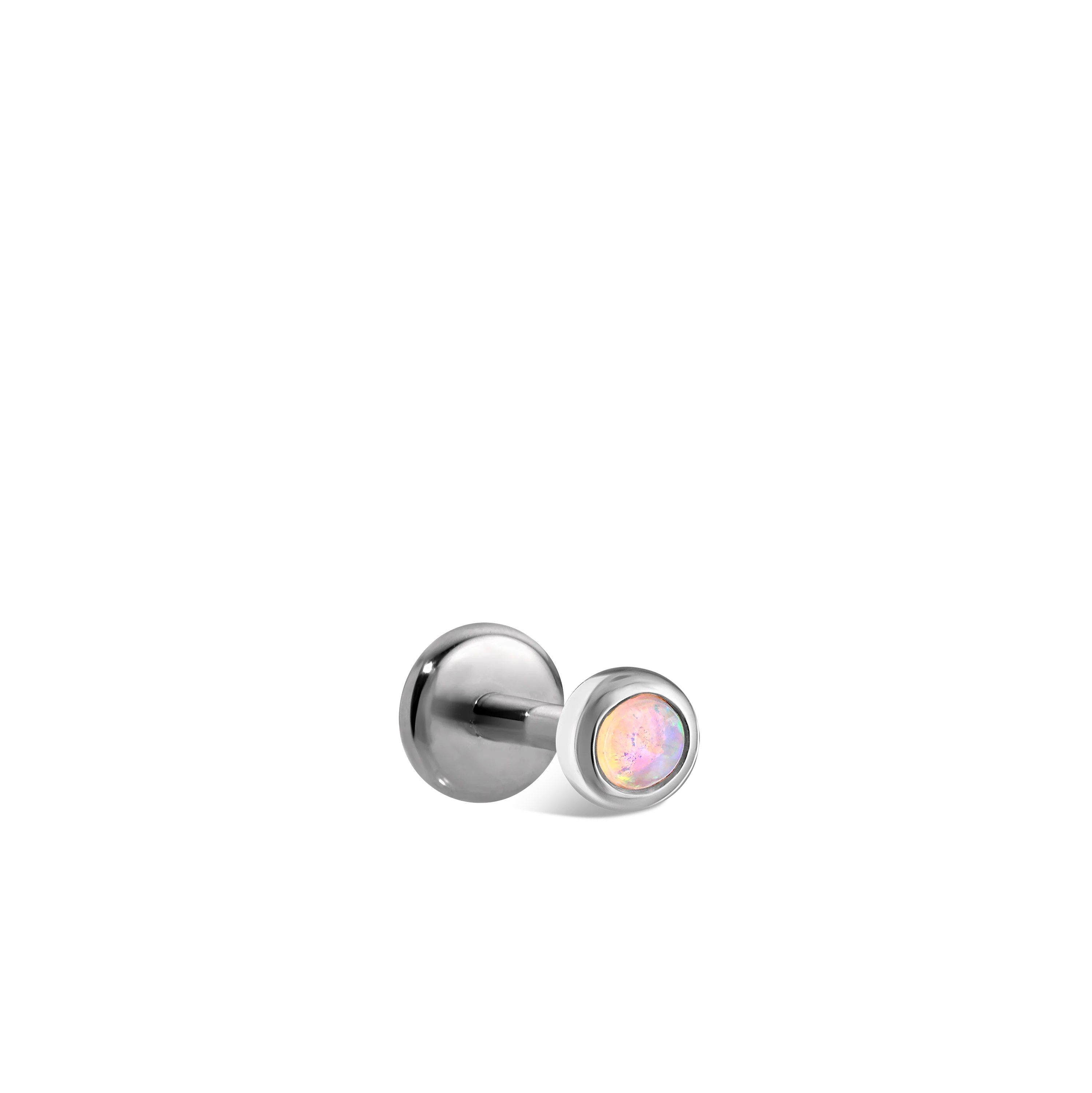 Opal Threaded Stud Earring With Titanium Backing - Image 50