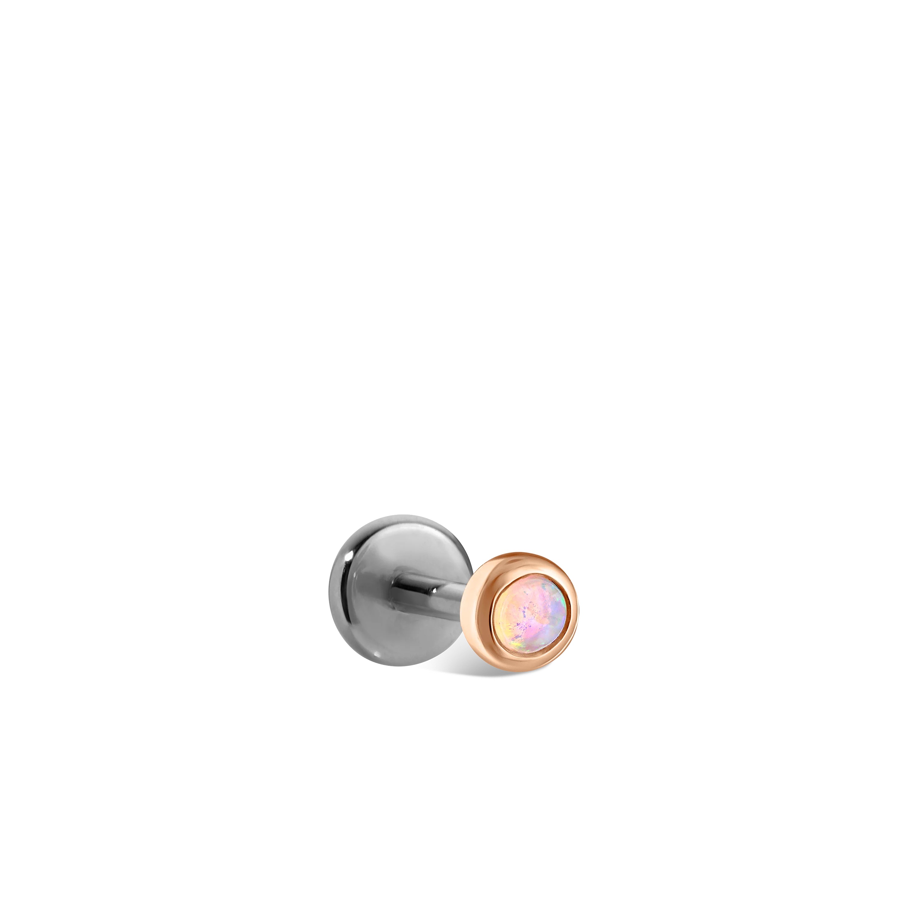 Opal Threaded Stud Earring With Titanium Backing - Image 54