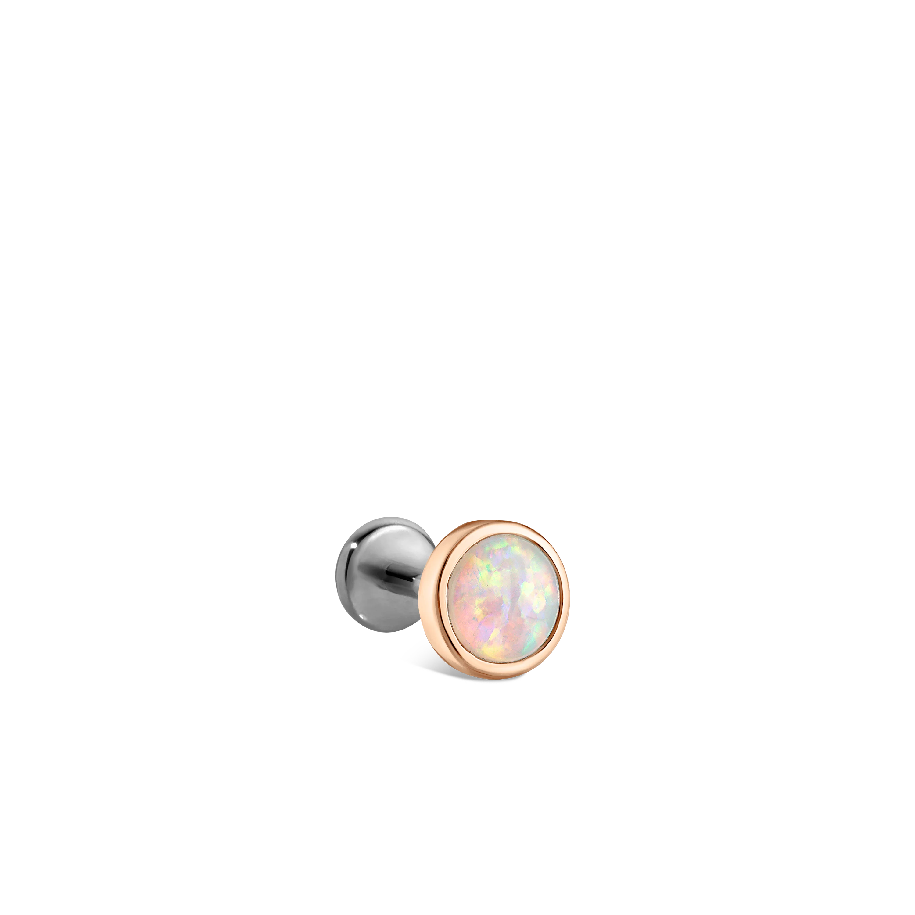 Opal Threaded Stud Earring With Titanium Backing - Image 56