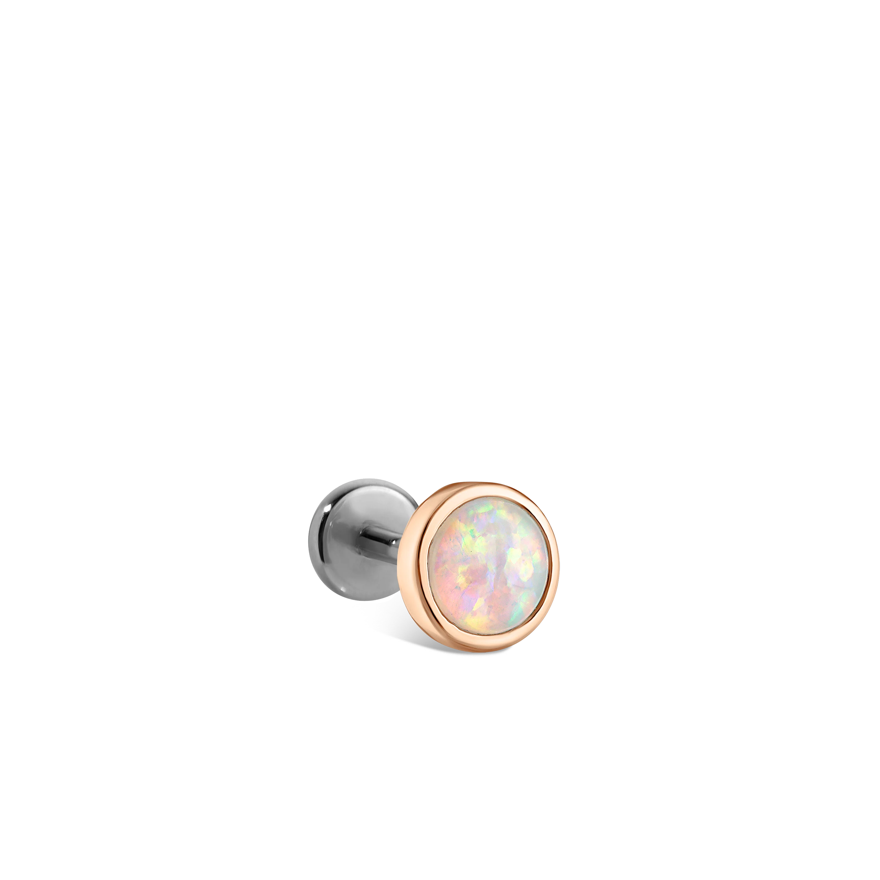 Opal Threaded Stud Earring With Titanium Backing - Image 57